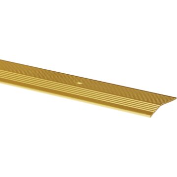 M-D Building Products 2 In. X 72 In. Satin Brass Aluminum Carpet Trim with Screw Nails