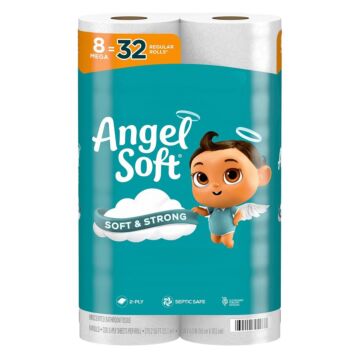 Angel Soft 2 Ply Toilet Paper (8pk)