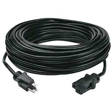 PowerZone OR532735 Extension Cord, 100 ft L, Black