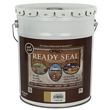 Ready Seal 505 Stain and Sealer, Light Oak, 5 gal