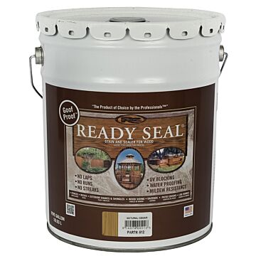 Ready Seal 512 Stain and Sealer, Natural Cedar, 5 gal