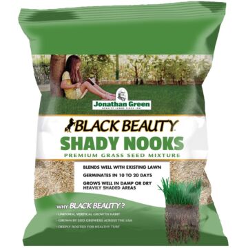 Jonathan Green Black Beauty Shady Nooks 11959 Grass Seed, 7 lb Bag