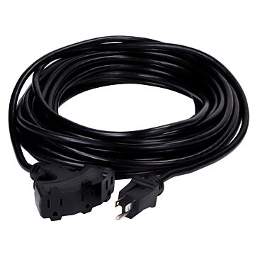 PowerZone Extension Cord, 50 ft L, Black