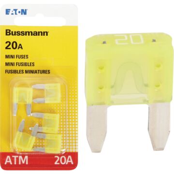 Bussmann 20-Amp 32-Volt ATM Blade Mini Automotive Fuse (5-Pack)
