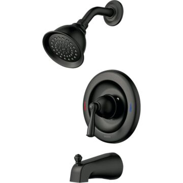 Moen Banbury Matte Black 1-Handle Posi-Temp Tub and Shower Faucet