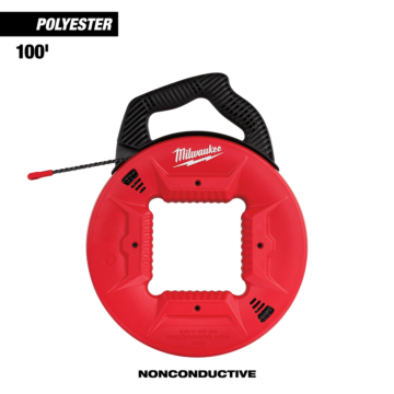 Milwaukee 100’ Polyester Fish Tape with Nonconductive Tip