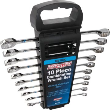 Channellock Metric 12-Point Combination Wrench Set (10-Piece)