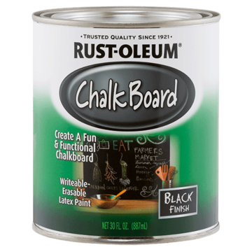 Rust-Oleum Black Quart Flat Chalk Board Paint
