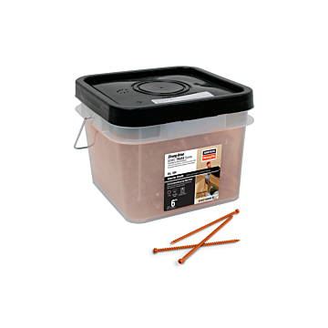 Simpson Strong-Tie SDWC15600B-KT Strong-Drive® SDWC® TRUSS Screw — .155 in. x 6 in. T30 Clear-Zinc Coat, Orange (500-Qty)