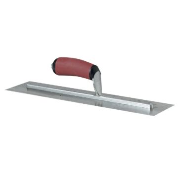 Marshalltown 4 In. x 16 In. High Carbon Steel Finishing Trowel with Curved DuraSoft Handle