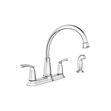 87403 Chrome Two-Handle High Arc Kitchen Faucet