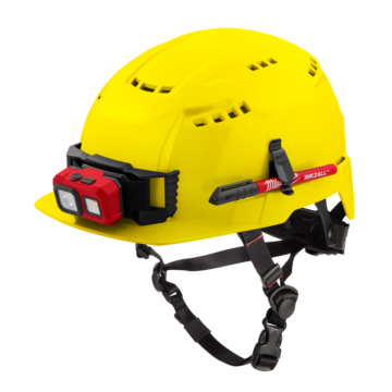 Milwaukee BOLT™ Yellow Front Brim Vented Safety Helmet (USA) - Type 2, Class C