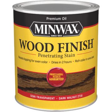 Minwax Wood Finish Penetrating Stain, Dark Walnut, 1 Qt.