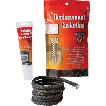 Meeco's Red Devil Gasketing Cement/Stove Sealer and 1/2 In. x 6 Ft. Replacement Rope Gasket Kit