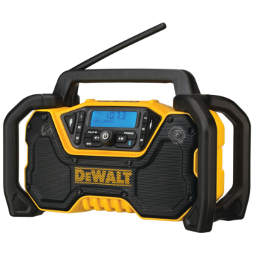 DEWALT 12V/20V MAX* Portable Radio, Bluetooth, Cordless, Jobsite, Tool Only