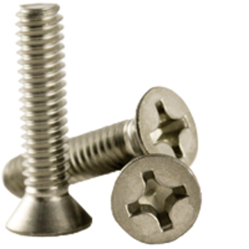 Star Stainless #4 3/8 in Flat Countersunk Head Phillips Machine Screw