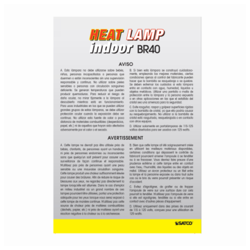 Satco 125 Watt BR40 Incandescent - Clear Heat - 6000 Average rated hours - Medium base - 120 Volt