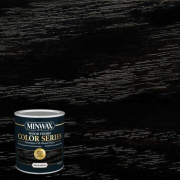 Minwax Wood Finish Color Series Oil-Based Stain (True Black) 1 qt.