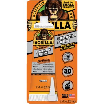 Gorilla All Surface Construction Adhesive - 2.5 oz