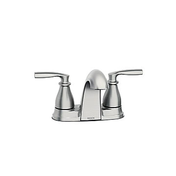 84532SRN Spot Resist Brushed Nickel Two-Handle Low Arc Bathroom Faucet