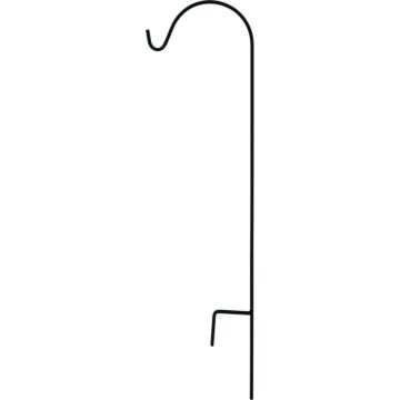 Urban Garden Square Steel Shepherd Hook (Matte Black) 45 in.