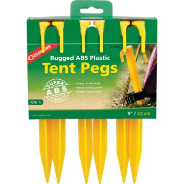 Coghlan's Recycled Polypropylene Tent Peg (6pk) 9 in.