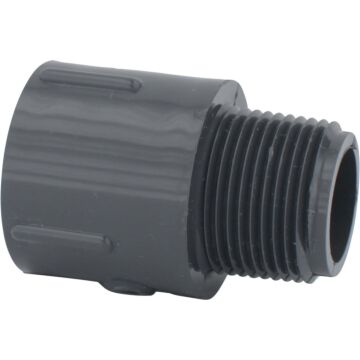 Charlotte Pipe 3/4 In. Schedule 80 Male PVC Adapter