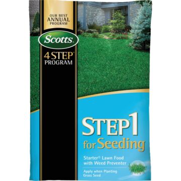 Scotts 4-Step Program Step 1 21.62 Lb. 5000 Sq. Ft. 21-22-4 Starter Fertilizer with Crabgrass Preventer