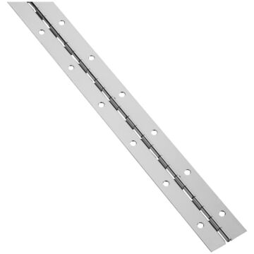 National Steel 1-1/2 In. x 72 In. Nickel Continuous Hinge