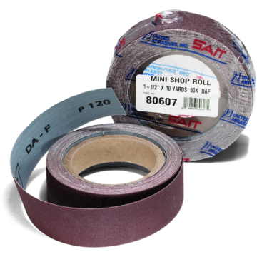 United Abrasives  81207 DA-F Mini Shop Roll, 1-1/2" x 10 yards, 120 Grit, 1-Pack