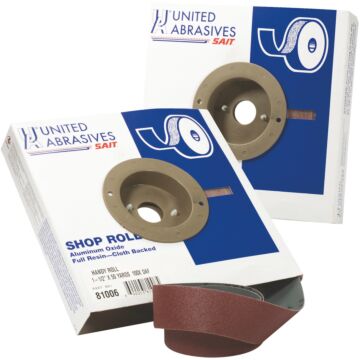 United Abrasives  81215 EA-F Industrial Roll , 1" x 50 yards, 120 Grit, 1-Pack
