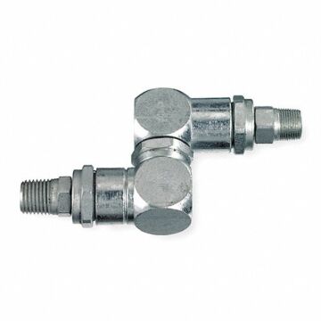 Lincoln Industrial 1/2-27 x 1/4 in MNPT Steel Universal High Pressure Swivel