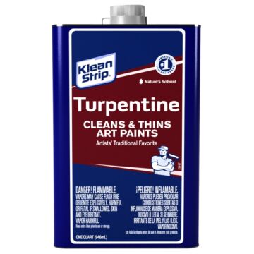 Klean Strip QGT69 Gum Spirit Thinner, Liquid, Pine, Clear, 1 qt