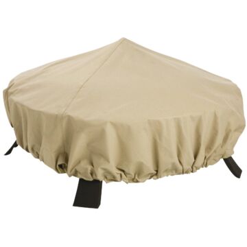 Classic Accessories Polyester / PVC Fire Pit Cover (Tan)