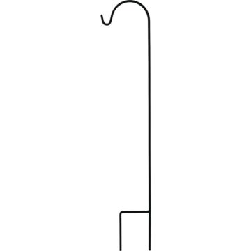 Urban Garden Square Steel Shepherd Hook (Matte Black) 65 in.