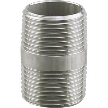 PLUMB-EEZE 1/4 In. MIP x 1-1/2 In. Stainless Steel Nipple