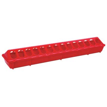 Little Giant 20 In. Red Flip-Top Poultry Feeder
