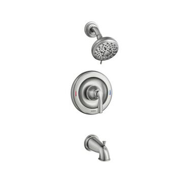 Moen 82537SRN Spot Resist Brushed Nickel Posi-Temp(R) Tub/Shower