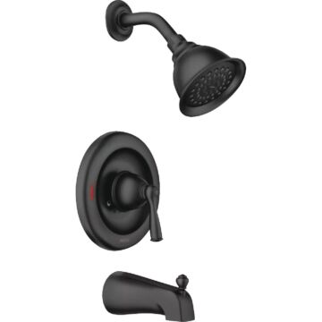 Moen Banbury Posi-Temp 1-Handle Lever Tub and Shower Faucet (Matte Black)
