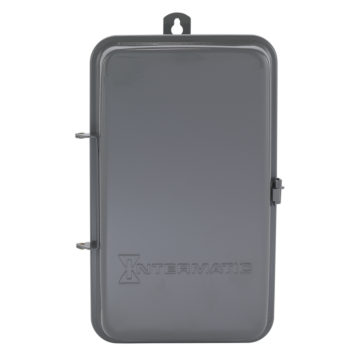 Intermatic 24-Hour Mechanical Time Switch, 120 VAC, 60Hz, SPST, Indoor/Outdoor Metal Enclosure, 1 Hour Interval