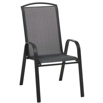 Outdoor Expressions Windsor Steel Sling Chair (Black)