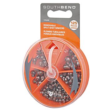 SouthBend Removable Split Shot Sinker Kit Assortment (125pc)