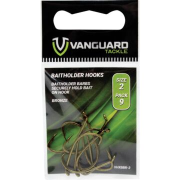 Vanguard Bronze Baitholder Hook (10pk) Size 8