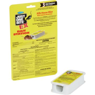 Just One Bite Disposable Mouse Bait Station (3-Pack)