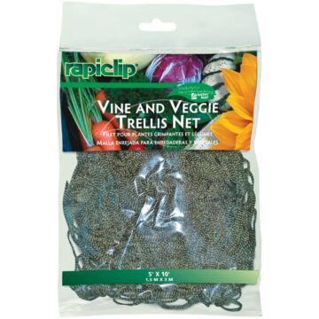 Rapiclip 5 Ft. x 10 Ft. Vine & Veggie Trellis Netting