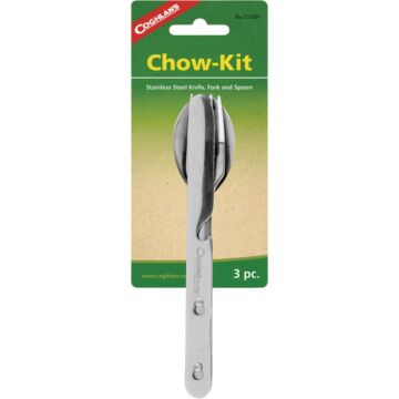 Coghlan's SS Knife, Fork, & Spoon Chow Kit (3pc)