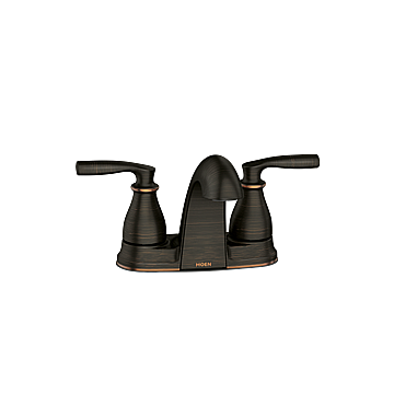Moen Two-Handle Low Arc Bathroom Faucet (Mediterranean Bronze)