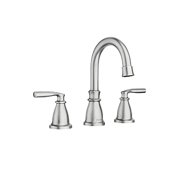 Moen 84539SRN Spot Resist Brushed Nickel Two-Handle High Arc Bathroom Faucet