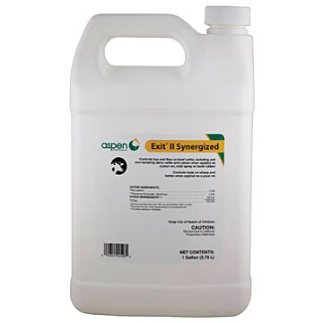 Aspen 1 gal Bottle Container Type Permethrin, Piperonyl Butoxide Exit II Permethrin 1.0% Synergized