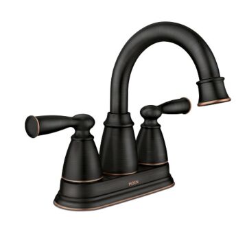 Moen 84943BRB Mediterranean Bronze Two-Handle High Arc Bathroom Faucet